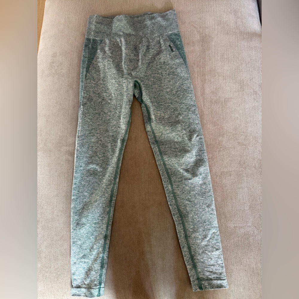 Gymshark Teal and Gray Leggings